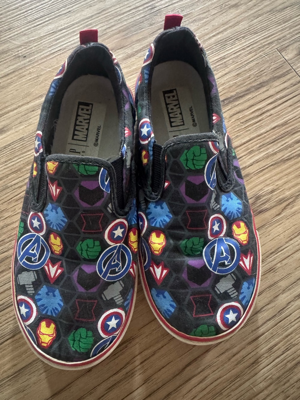 Gap Marvel Avengers Slip On Sneakers - Kids size 1 Y
